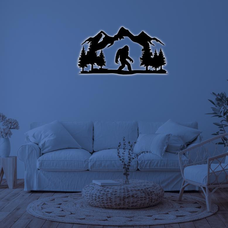 Bigfoot Metal Wall Art for Unique Home Decor and Gift Ideas