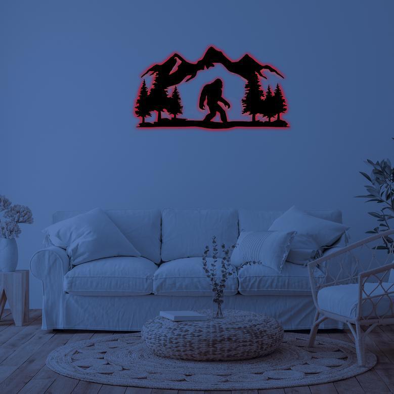 Bigfoot Metal Wall Art for Unique Home Decor and Gift Ideas