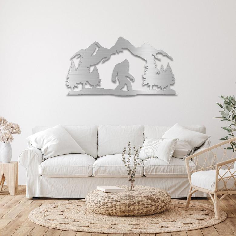 Bigfoot Metal Wall Art for Unique Home Decor and Gift Ideas