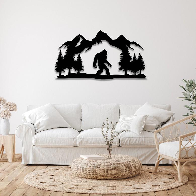 Bigfoot Metal Wall Art for Unique Home Decor and Gift Ideas