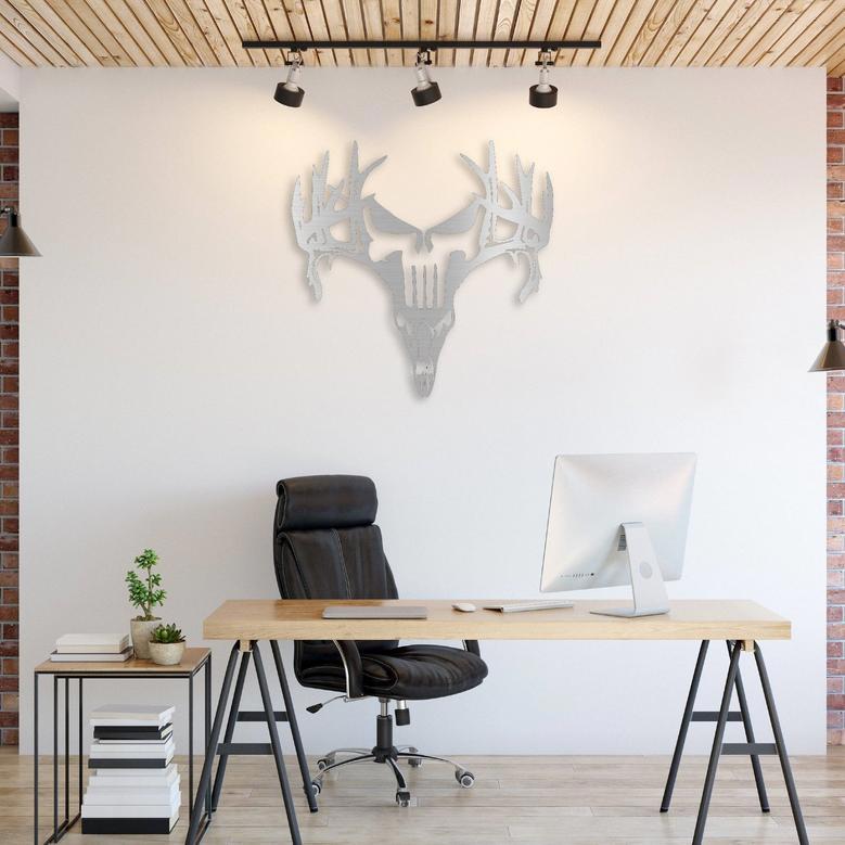 Personalized Deer Punisher Metal Wall Art for Home Décor