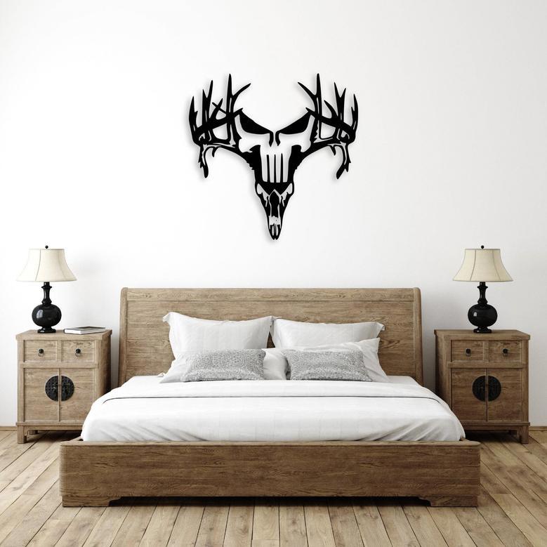 Personalized Deer Punisher Metal Wall Art for Home Décor