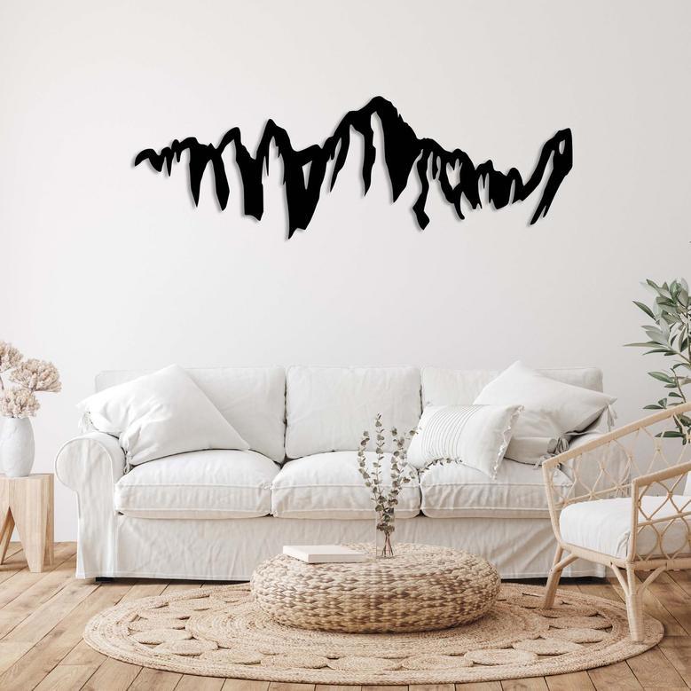 Customized Mount Whitney Metal Wall Art for Home Decor