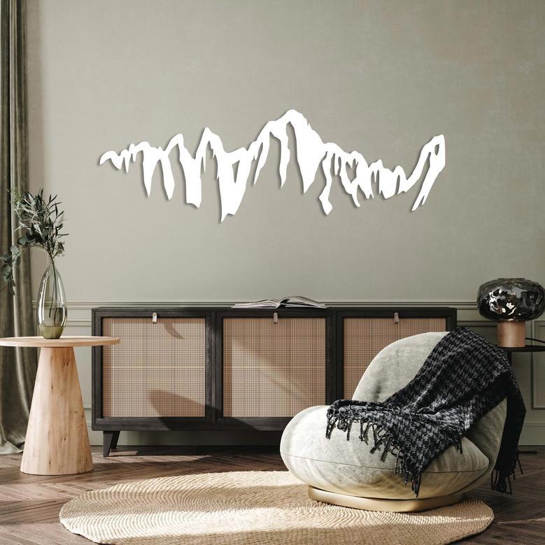 Customized Mount Whitney Metal Wall Art for Home Decor