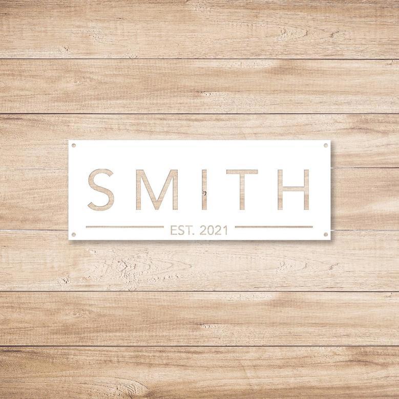 Custom Metal Wall Sign | Personalized Metal Art Decor