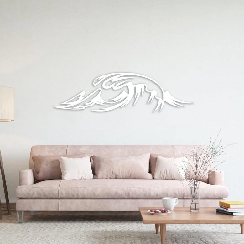 Waves Metal Wall Art for Home – Ocean-Inspired Wall Decor