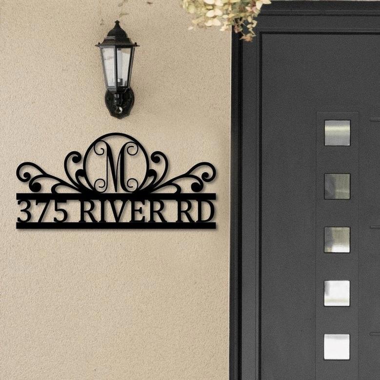 Custom Address Metal Sign for Home and Garden Decor