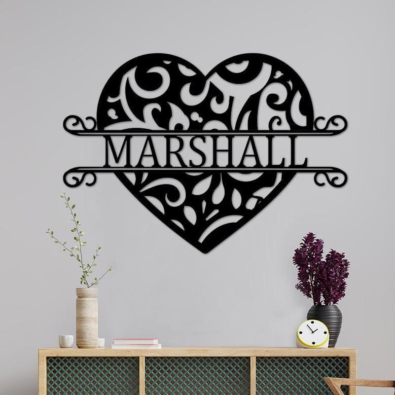 Custom Metal Heart Sign for Your Wedding or Love Gift