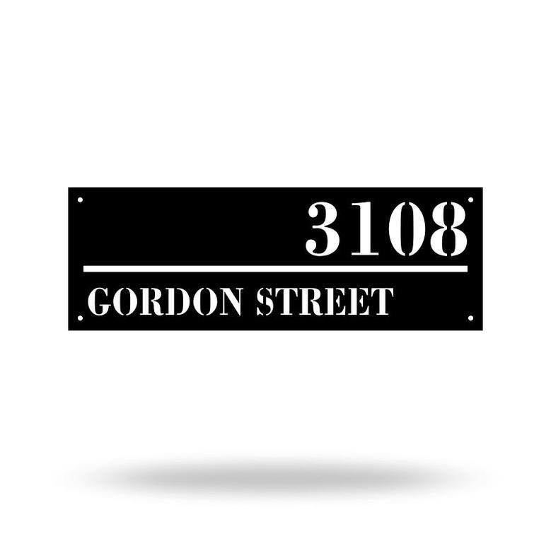 Custom Metal House Number Signs for Yard Decoration