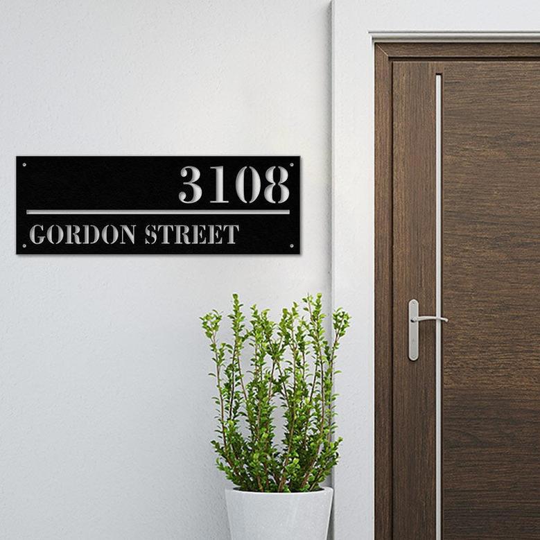 Custom Metal House Number Signs for Yard Decoration