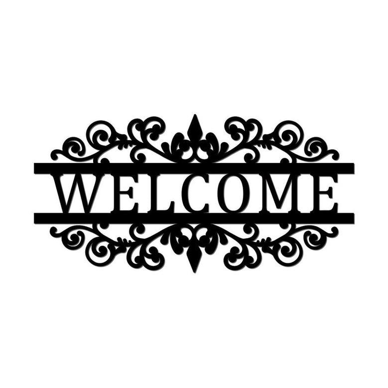 Custom Welcome Metal Sign for Outdoor and Indoor Decor