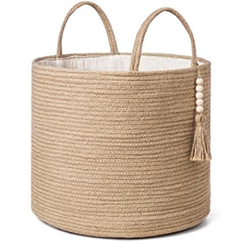 Eco Friendly Jute Hanging Basket for Stylish Wall Storage