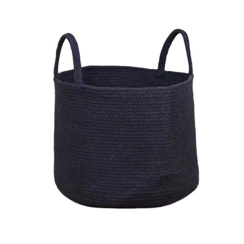 Extra Large Woven Cotton Rope Basket for Laundry and Toys