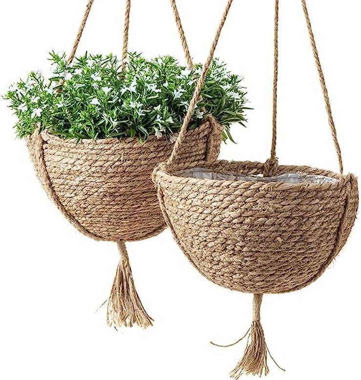 Handmade Jute Plant Hanger for Stylish Home Office Decoration