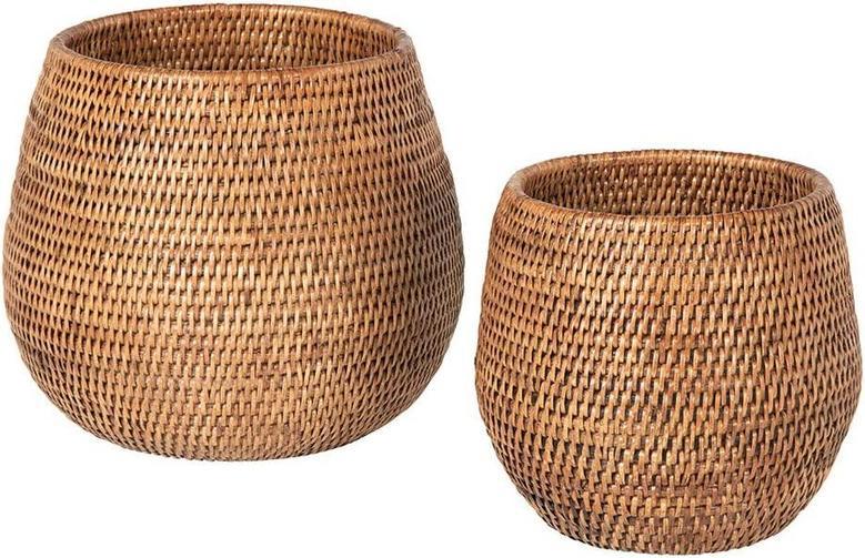 Large Rattan Planter Basket for Stylish Planting