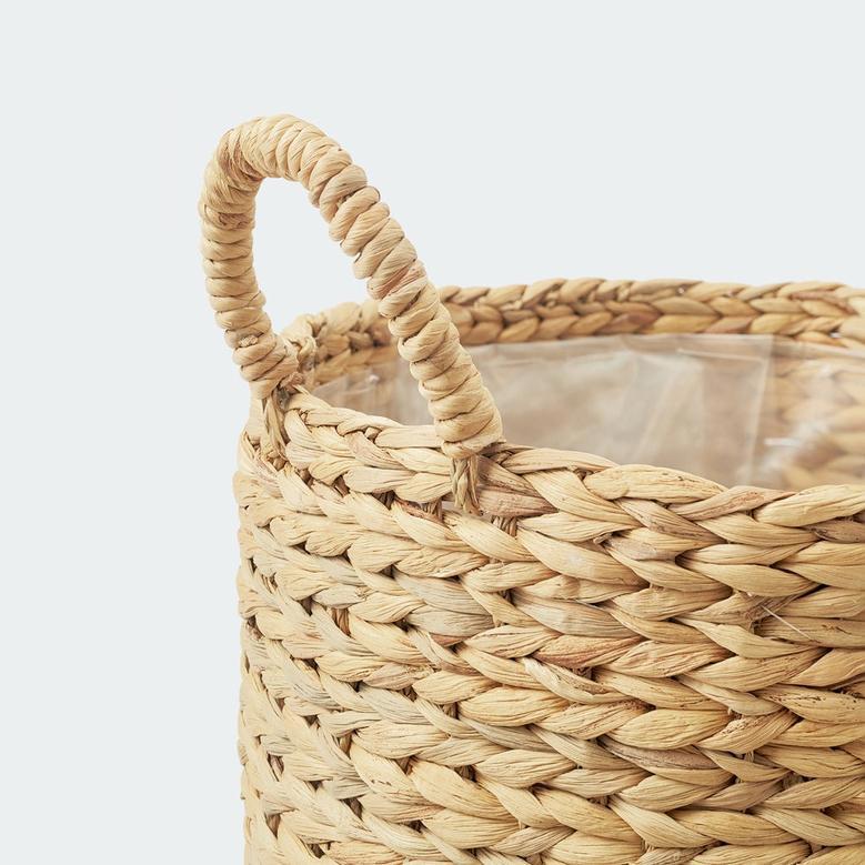 Multifunctional Woven Straw Storage Basket for Home Decor