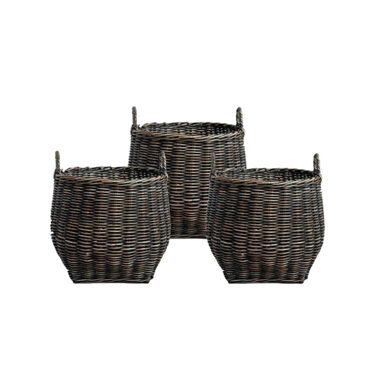 Stylish Natural Brown Rattan Basket for Effective Storage