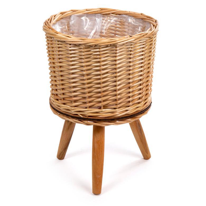 Stylish Small Rattan Planter Pots for Indoor and Balcony Plants