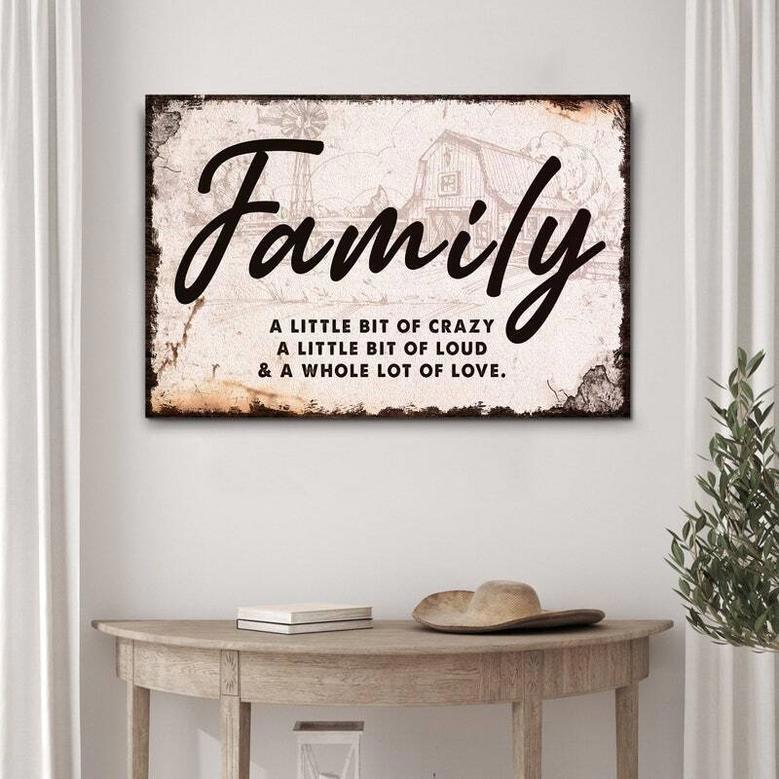 Inspirational Family Definition Wall Art For Home