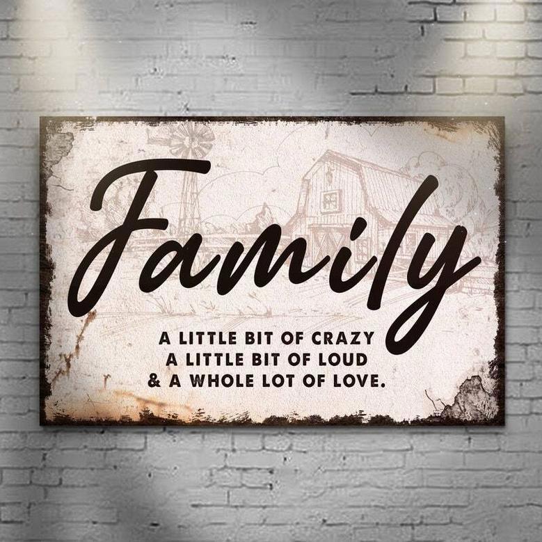 Inspirational Family Definition Wall Art For Home