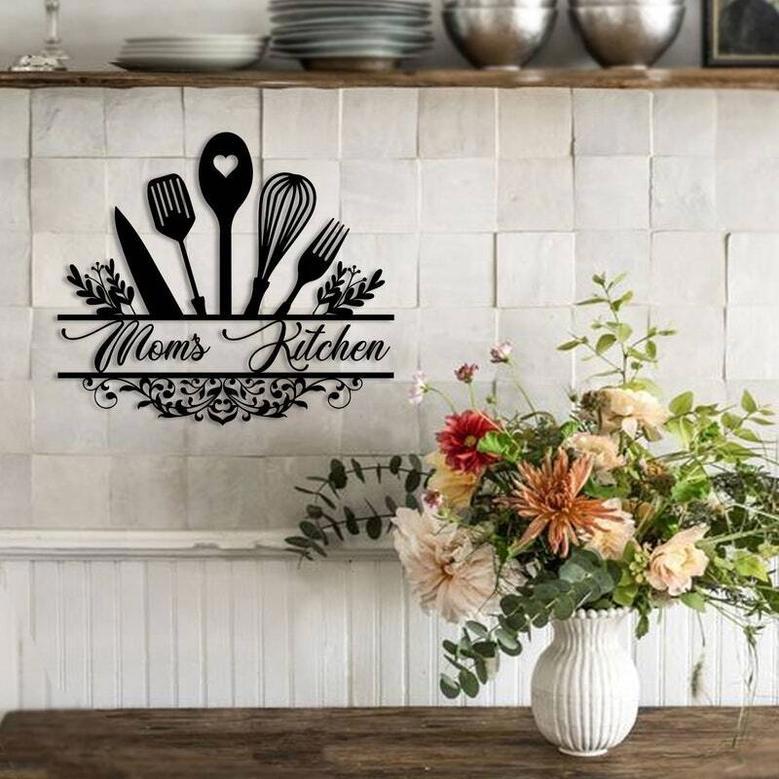 Custom Metal Kitchen Sign for Mom - Thoughtful Wall Art Gift for Home Décor