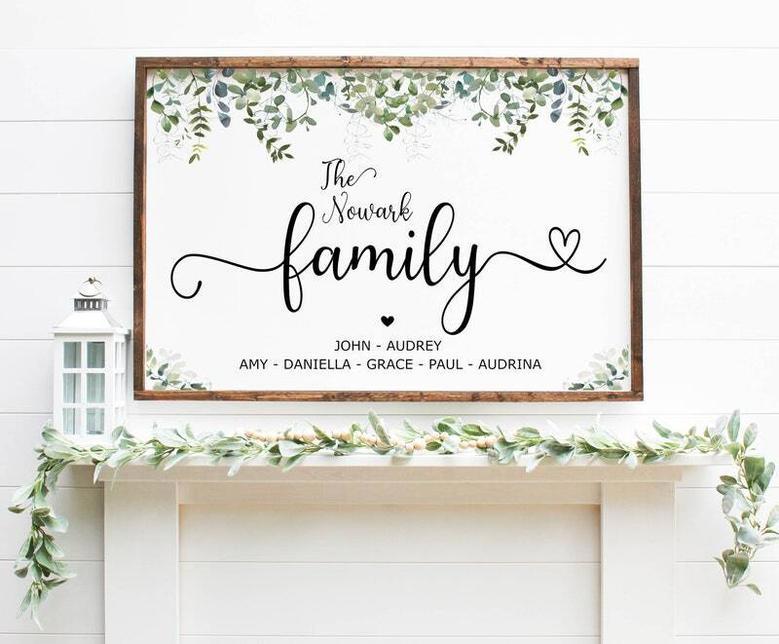 Emotional Rustic Family Canvas - Thoughtful Personalized Country Sign For Home Decor