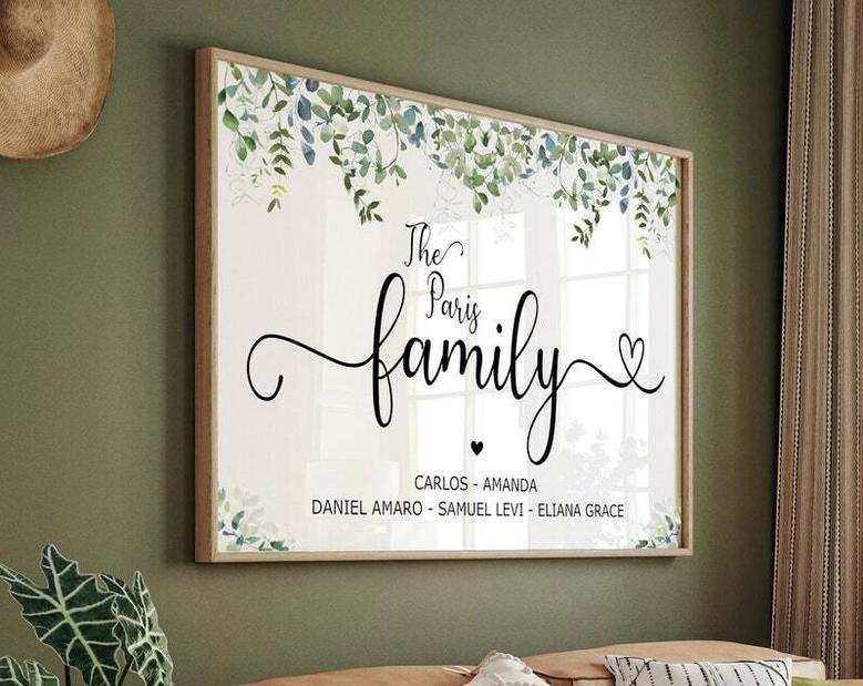 Emotional Rustic Family Canvas - Thoughtful Personalized Country Sign For Home Decor