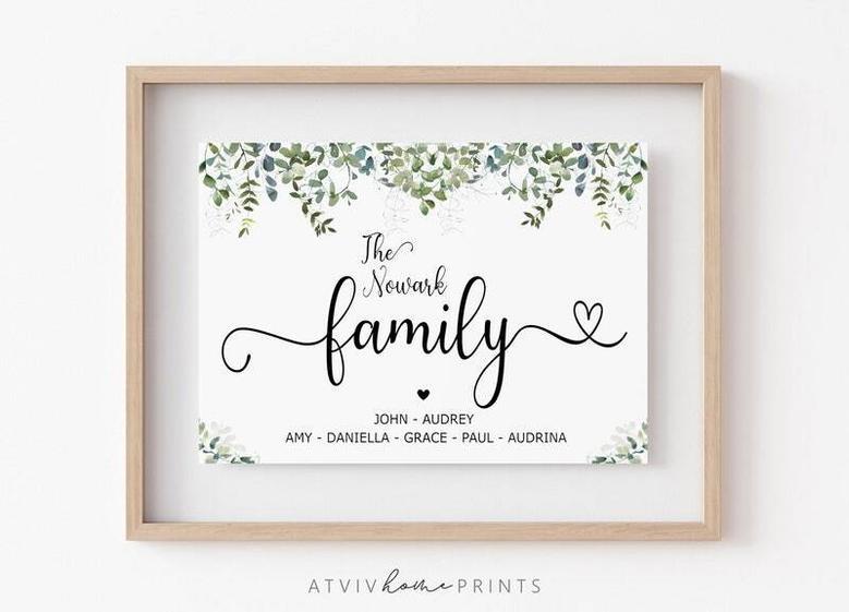 Emotional Rustic Family Canvas - Thoughtful Personalized Country Sign For Home Decor