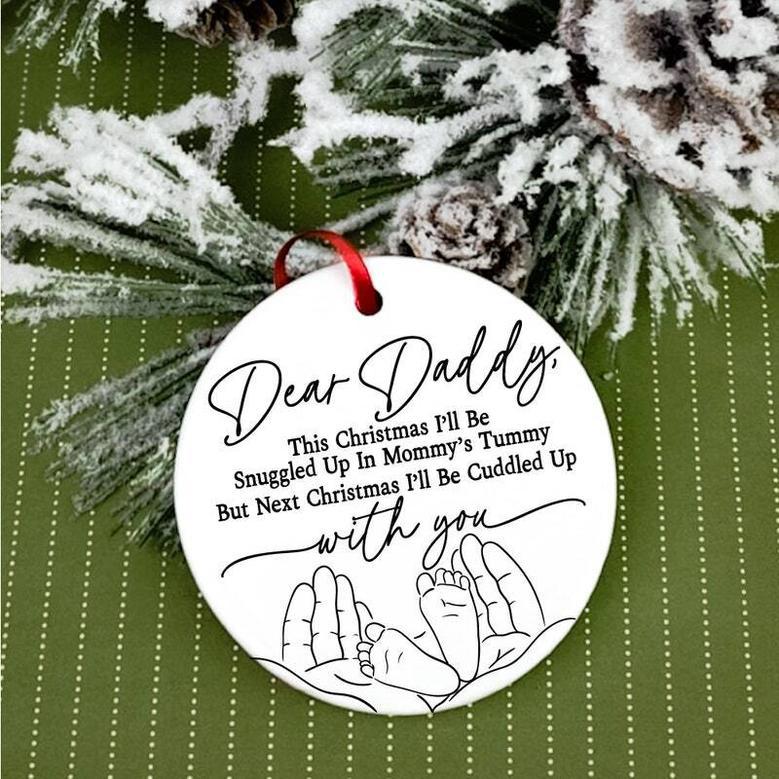 Daddy's First Christmas Gift From Baby Christmas Ornament