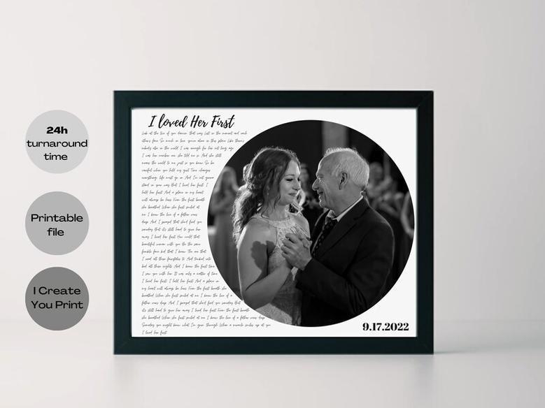 Personalized Father Daughter Dance Canvas With Photo - Sentimental Father's Day Gift For Dad & Bride