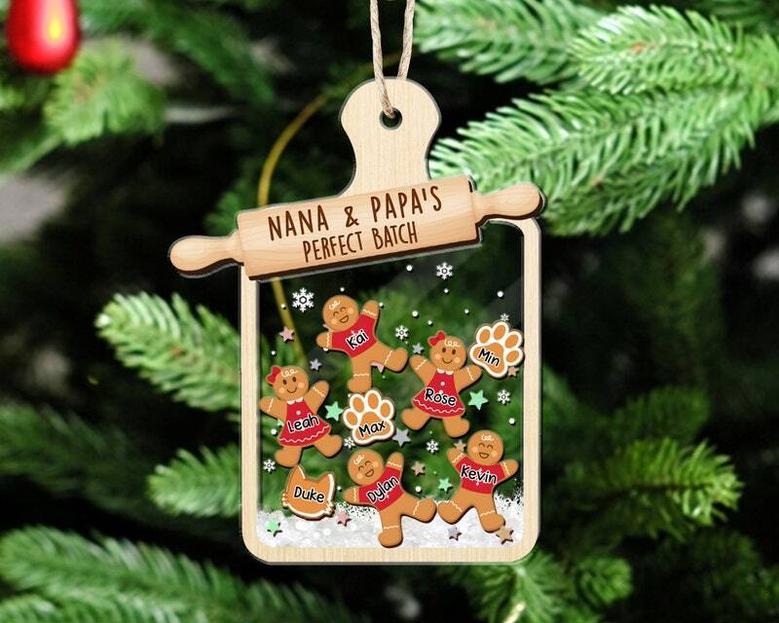 Personalized Gingerbread Grandma Ornament Keepsake For Family Christmas