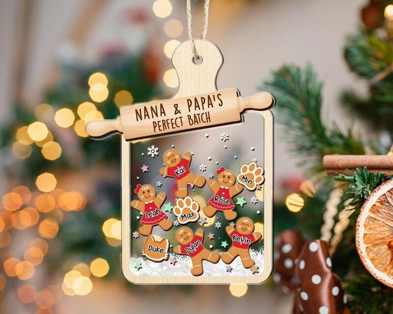 Personalized Gingerbread Grandma Ornament Keepsake For Family Christmas