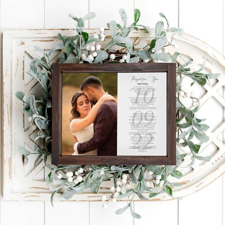 Personalized First Dance Canvas For Wedding Or Anniversary Gift - Elegant Framed Design