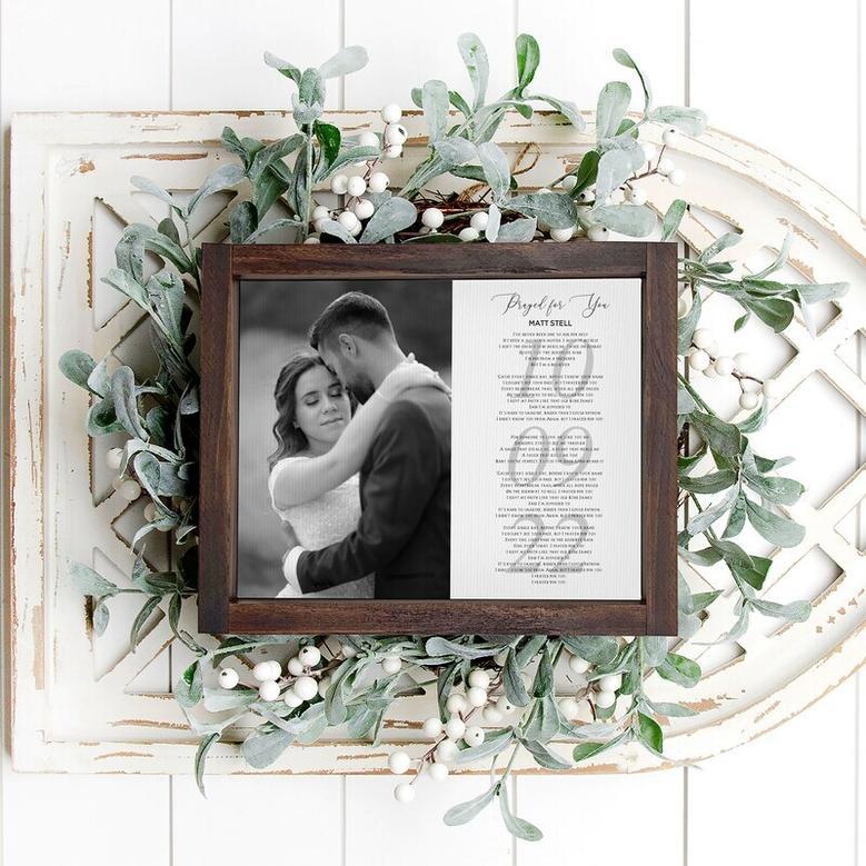 Personalized First Dance Canvas For Wedding Or Anniversary Gift - Elegant Framed Design