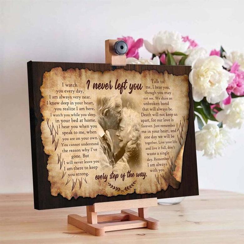 In Loving Memory Loss Of Mom Canvas - Personalized Sympathy Gift For Father, Memorial Tribute For Mother