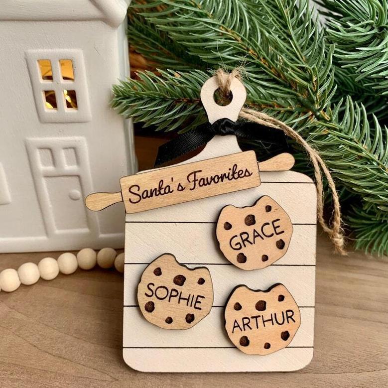 Heartfelt Gingerbread Cookie Ornament For Grandma - Custom Family Names Kitchen DéCor 2024