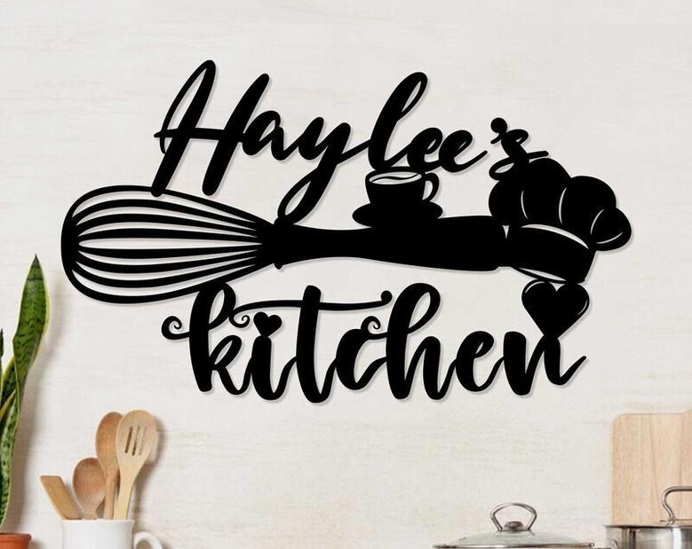 Grandma's Kitchen Art Metal Sign - Mother's Day Gift | Personalized Wedding & Housewarming Decor