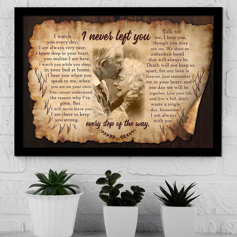 In Loving Memory Loss Of Mom Canvas - Personalized Sympathy Gift For Father, Memorial Tribute For Mother