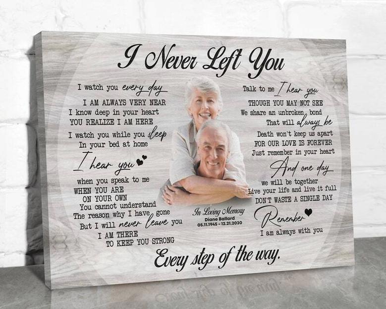 Touching Loss Of Mom Canvas - Bereavement Gift For Passed Loved One, Death Anniversary Tribute