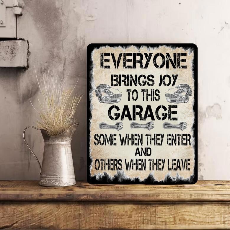 Humorous Dad's Garage Mechanic Metal Sign Decor For Car Lovers - Perfect Workshop Present