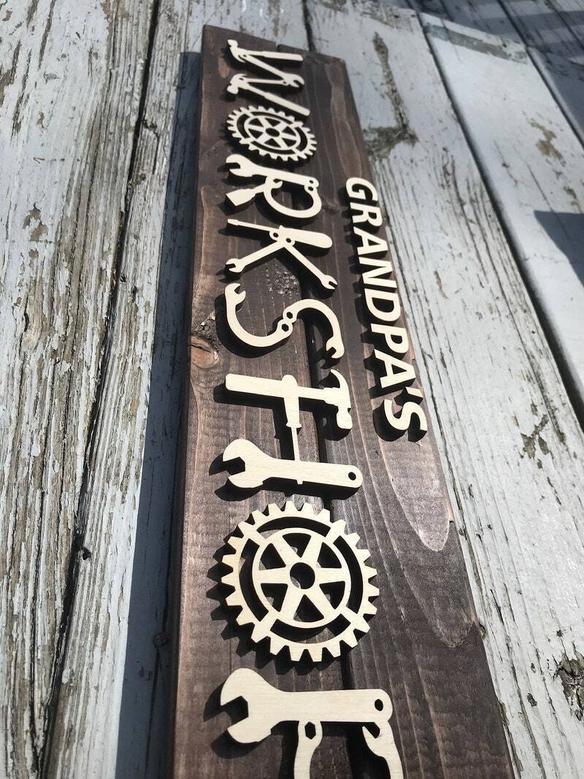 Thoughtful Custom Wood Signs For Dad's Workshop - Perfect Gifts For Stepdad Or Grandpa On Father's Day Or Christmas