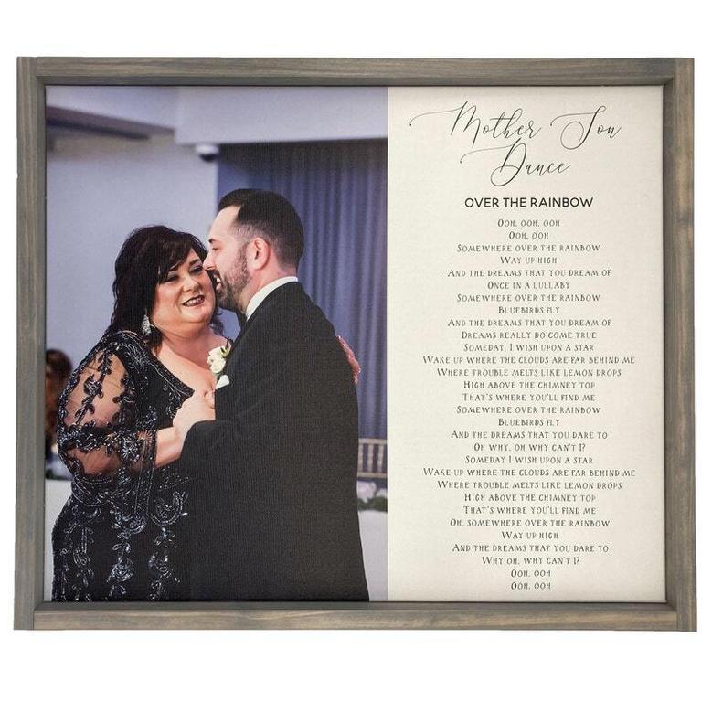 Custom Mother Son Dance Canvas - Heartfelt Wedding & Mother's Day Gift