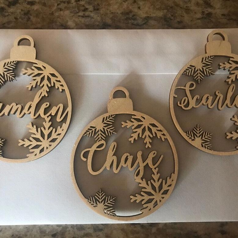 Personalized Wooden Christmas Ornaments For Holiday Decor