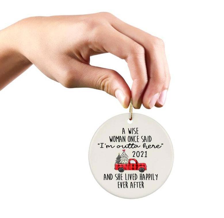 Personalized Funny Retirement Ornament For Women - Christmas Gift Or Retirement Party Decor