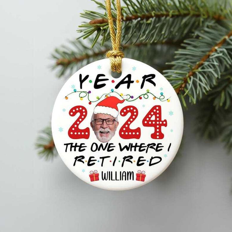 Customized Retirement Christmas Ornament For Coworkers - Memorable Gifts For Retirement Party