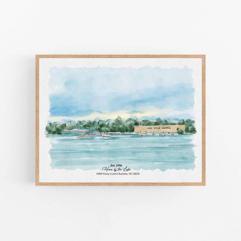 Personalized Housewarming Canvas From Photo For New Homeowners And Wedding Venue Gift