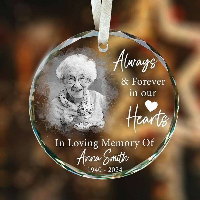 Personalized Loss Of Mom Acrylic Ornament Heartfelt Memorial Keepsake Gift For Mother's Memory