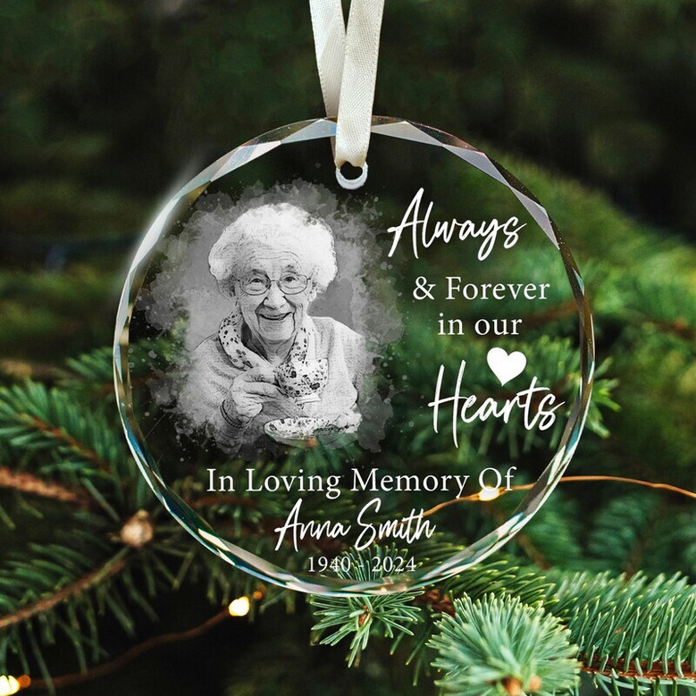 Personalized Loss Of Mom Acrylic Ornament Heartfelt Memorial Keepsake Gift For Mother's Memory