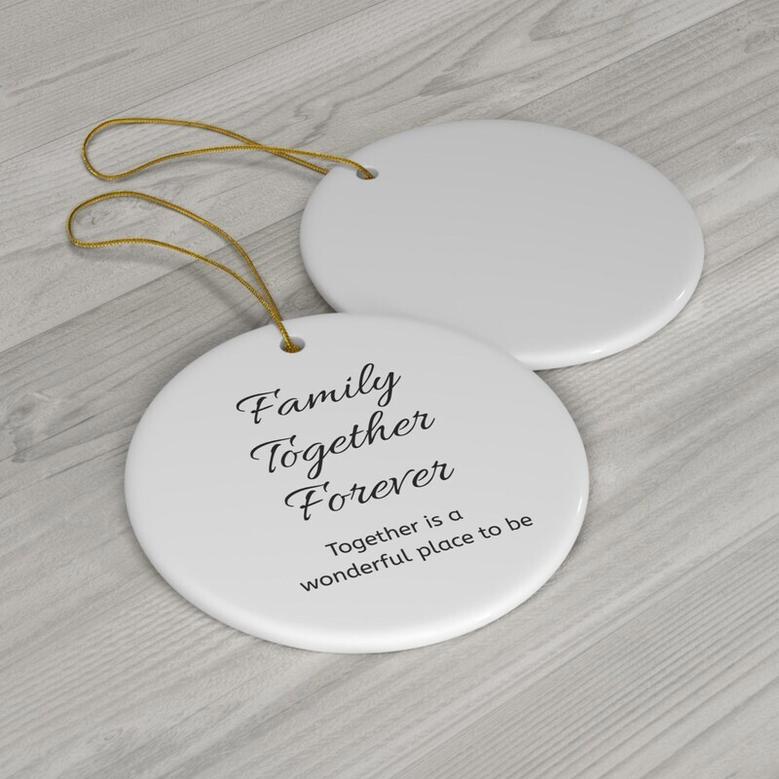 Personalized Family Is Forever Ornament For Holiday Tree - Heartfelt Keepsake Gift