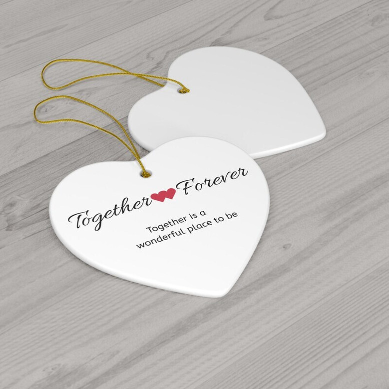 Personalized "Family Is Forever" Ornament - Heartfelt Holiday Gift